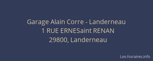 Garage Alain Corre - Landerneau