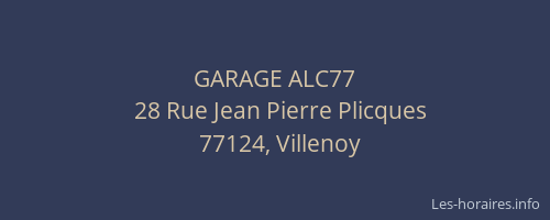 GARAGE ALC77