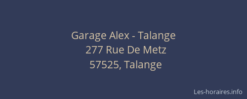 Garage Alex - Talange