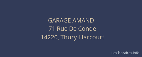 GARAGE AMAND