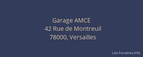 Garage AMCE