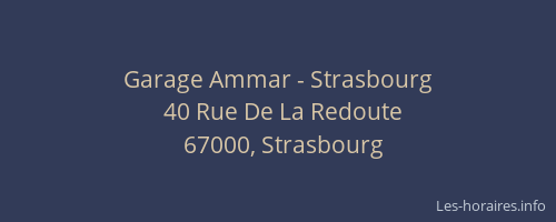 Garage Ammar - Strasbourg