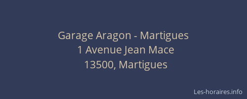 Garage Aragon - Martigues