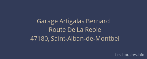 Garage Artigalas Bernard