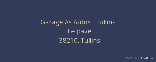 Garage As Autos - Tullins