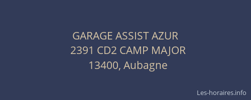 GARAGE ASSIST AZUR