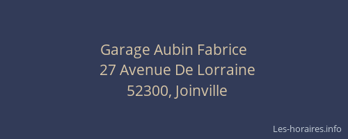 Garage Aubin Fabrice