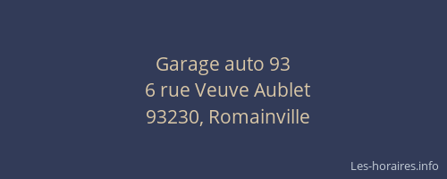 Garage auto 93