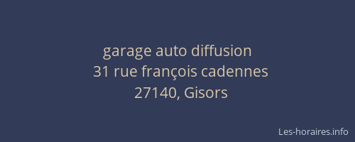 garage auto diffusion