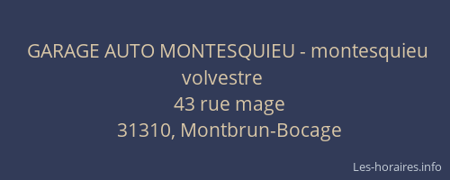 GARAGE AUTO MONTESQUIEU - montesquieu volvestre