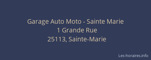 Garage Auto Moto - Sainte Marie