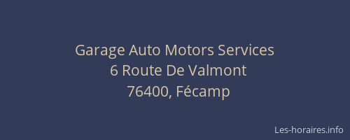 Garage Auto Motors Services