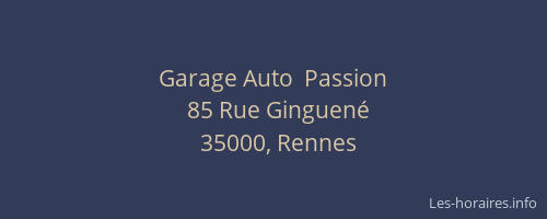 Garage Auto  Passion