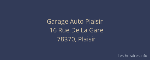 Garage Auto Plaisir