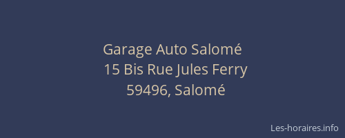 Garage Auto Salomé