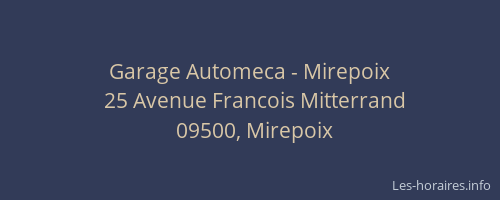 Garage Automeca - Mirepoix