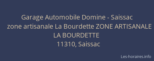 Garage Automobile Domine - Saissac