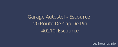 Garage Autostef - Escource
