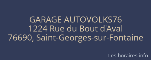 GARAGE AUTOVOLKS76