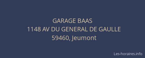 GARAGE BAAS