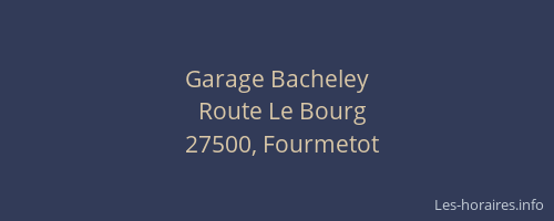 Garage Bacheley