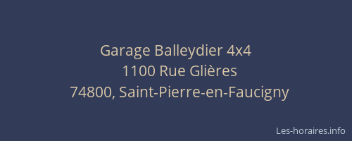 Garage Balleydier 4x4