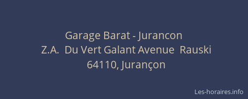 Garage Barat - Jurancon