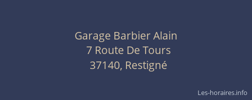 Garage Barbier Alain