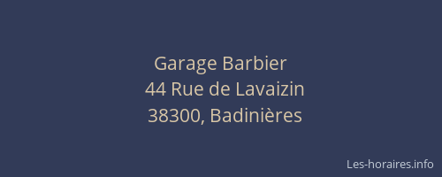 Garage Barbier