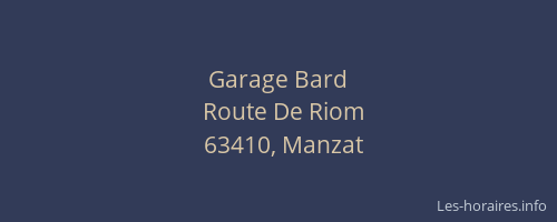 Garage Bard