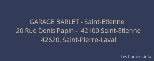 GARAGE BARLET - Saint-Etienne