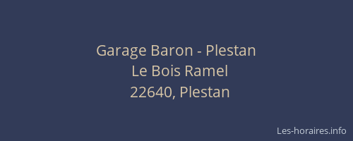 Garage Baron - Plestan