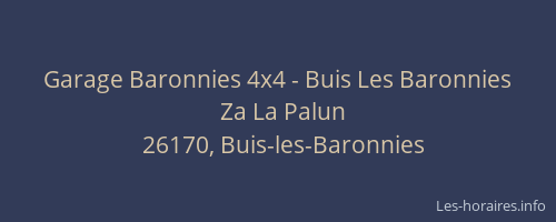 Garage Baronnies 4x4 - Buis Les Baronnies