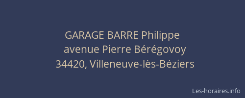 GARAGE BARRE Philippe
