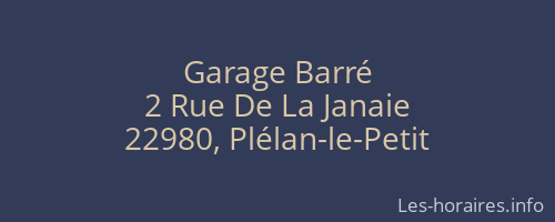 Garage Barré