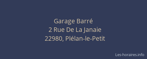 Garage Barré