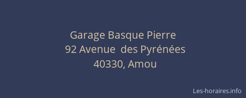 Garage Basque Pierre