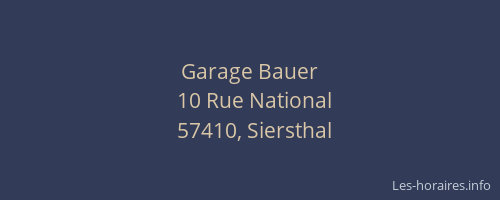 Garage Bauer