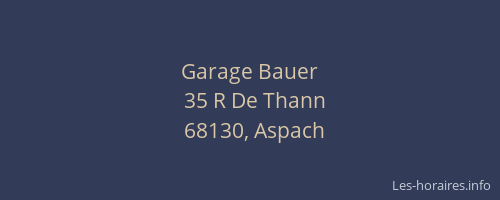 Garage Bauer
