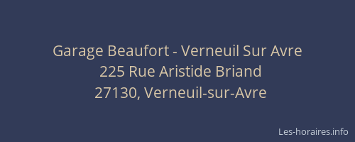 Garage Beaufort - Verneuil Sur Avre