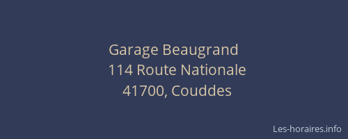 Garage Beaugrand