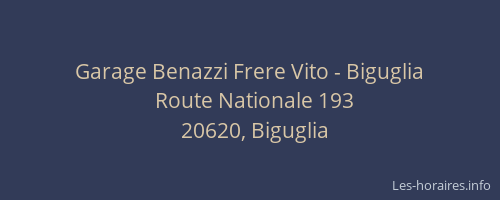 Garage Benazzi Frere Vito - Biguglia