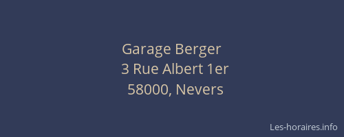 Garage Berger