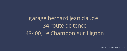 garage bernard jean claude