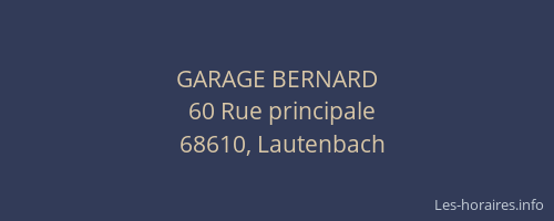 GARAGE BERNARD