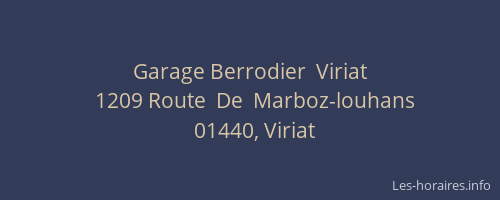 Garage Berrodier  Viriat