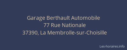 Garage Berthault Automobile