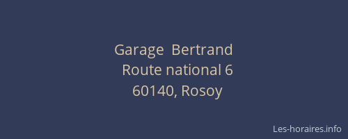 Garage  Bertrand
