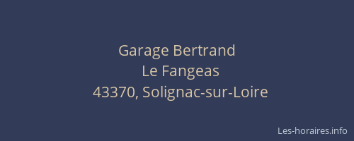 Garage Bertrand