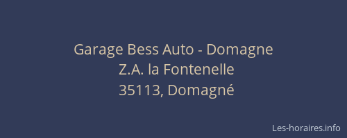 Garage Bess Auto - Domagne